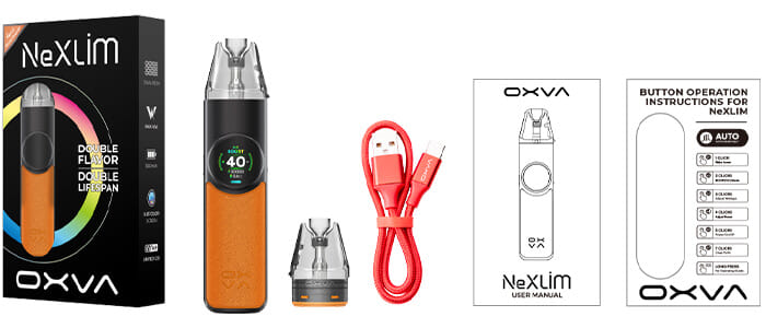 Contenu boîte Nexlim OXVA